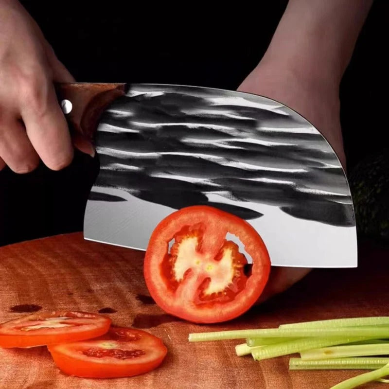 Cuchillo De Chef Japones Tazaki Carnicero de Acero Forjado